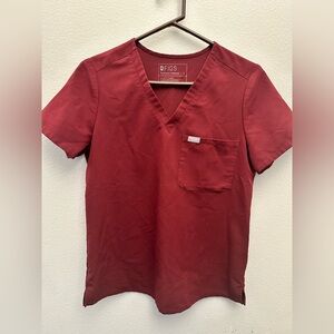 Figs Catarina top, S, Burgundy